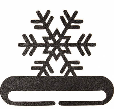 Snowflake Split Bottom Charcoal Bellpull