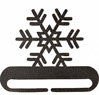 Snowflake Split Bottom Charcoal Bellpull