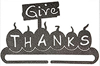 Give Thanks Bell Pull - Silver Vein