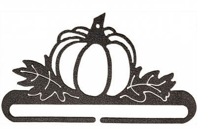 Pumpkin Patch Split Bottom Charcoal Bellpull