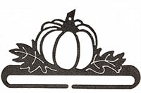 Pumpkin Patch Split Bottom Charcoal Bellpull