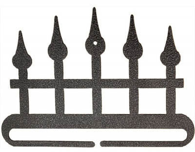 Iron Fence Split Bottom Charcoal Bellpull