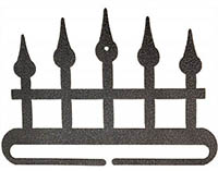 Iron Fence Split Bottom Charcoal Bellpull