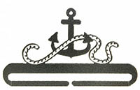 Anchor Split Bottom Charcoal Bellpull