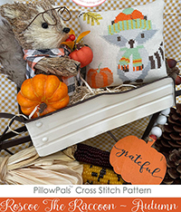 Roscoe the Raccoon - Autumn Pillow Pal