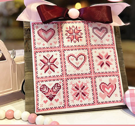 Quilty Cross Stitch - Valentine's Day