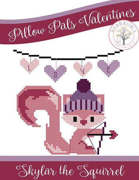 Pillow Pals Valentines  - Skylar The Squirrel