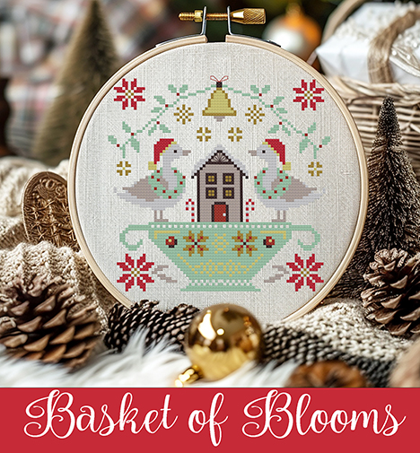 Christmas in July - Basket of Blooms