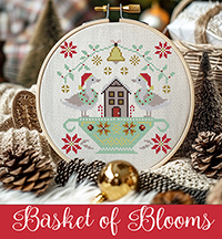 Christmas in July - Basket of Blooms