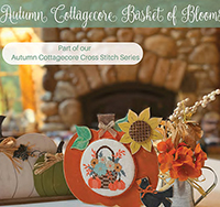 Autumn Cottagecore Basket of Blooms
