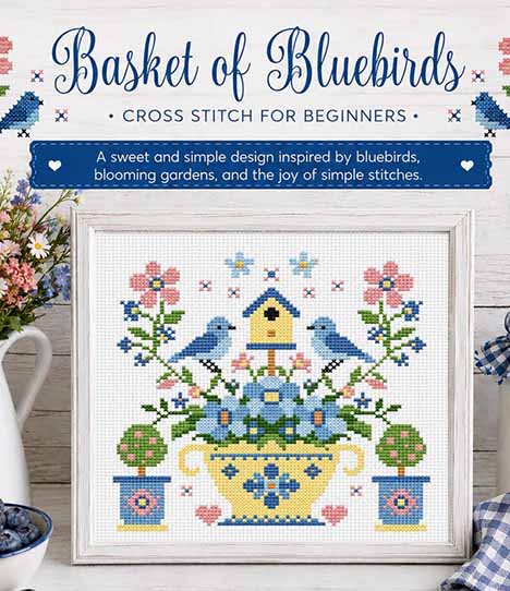 Basket of Bluebirds