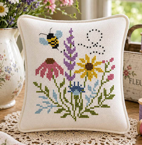 Summer Wildflower - Bee & Wildflowers