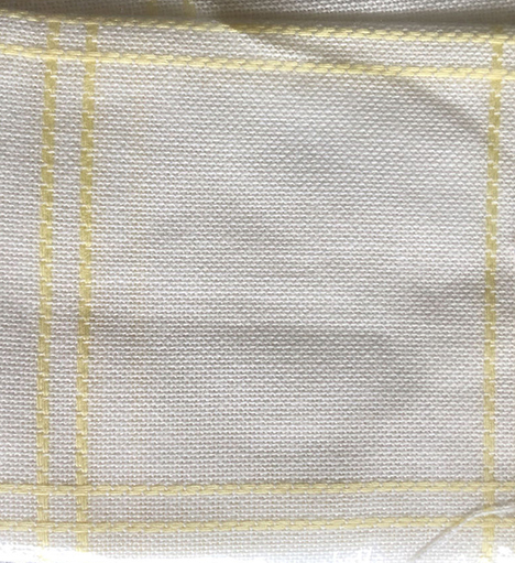Anne Cloth Afghan 18 Ct. Yellow/White