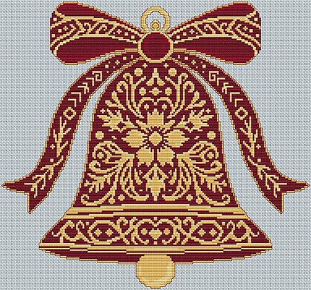 Red and Gold Christmas Bell