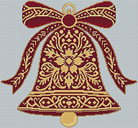 Red and Gold Christmas Bell