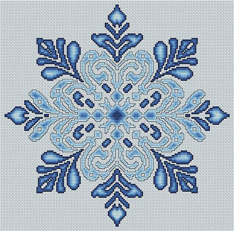 Blue Christmas (Snowflake)