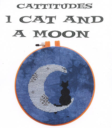 Cattitudes: 1 Cat And A Moon