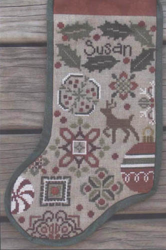 Holly Quaker Stocking