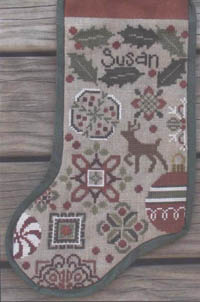 Holly Quaker Stocking