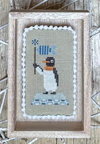 Penguin with a Fish Flag