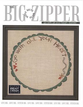 Big Round Zipper #1 - Go With All Your Heart Border