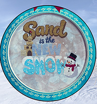 Sand in the New Snow