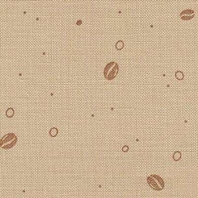 Coffee Print 32 Ct. Belfast Linen
