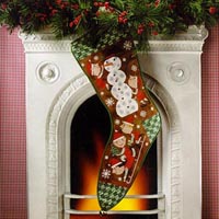 Snow Day Christmas Stocking