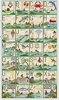 Seaside Alphabet Sampler Stitch-A-Long