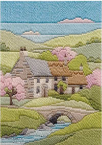 Spring Cottage Long Stitch Seasons Kit