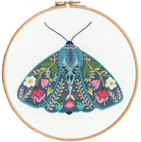 Pollen Moth Embroidery Kit