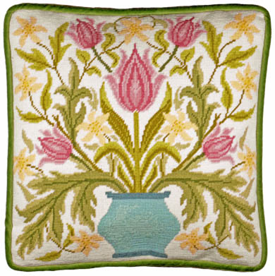 Vase of Tulips Tapestry by William Morris Kit