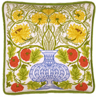 Vase of Roses Tapestry by William Morris Kit