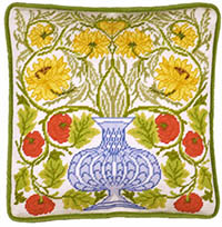 Vase of Roses Tapestry by William Morris Kit