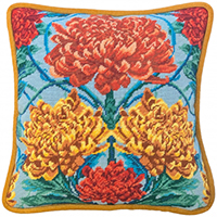 Caustic Chrysanthemum Forbidden Botanicals Tapestry Cushion Kit