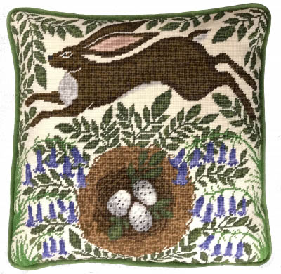 Spring Hare Tapstry Pillow  Kit