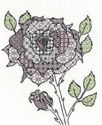 Rose - Blackwork Kit