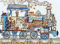 Cut Thru Steam Train Kit