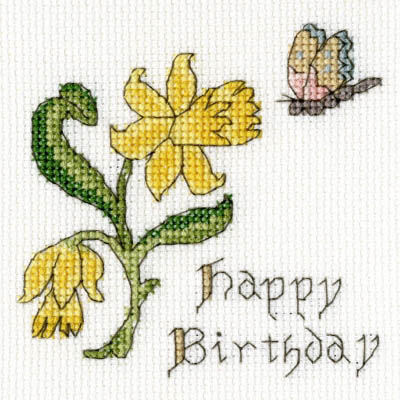 Daffodil Happy Birthday Card Kit