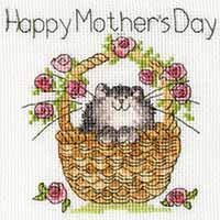 Basket of Roses Greeting Card Kit by Margaret Sherry