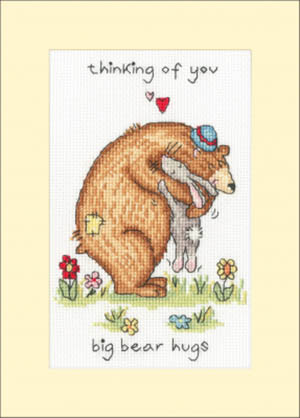 Big Bear Hugs Cockadoodle Cards Kit