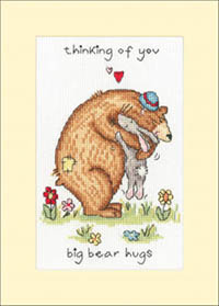 Big Bear Hugs Cockadoodle Cards Kit