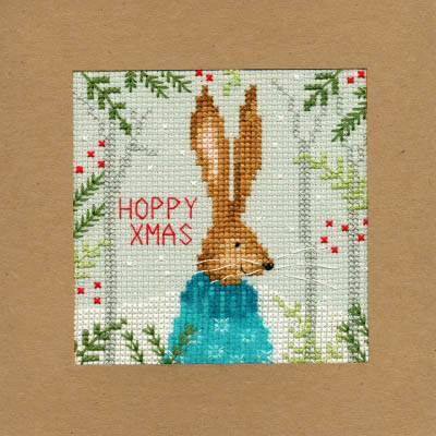 Xmas Hare Christmas Card Kit