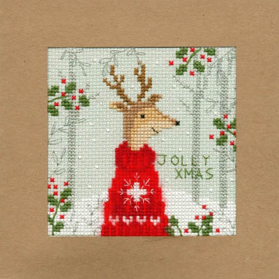 Xmas Deer Christmas Card Kit