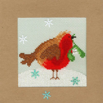 Snowy Robin Christmas Card Kit