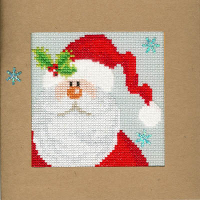 Snowy Santa Christmas Card Kit