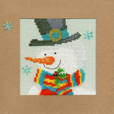Snowy Man Christmas Card Kit