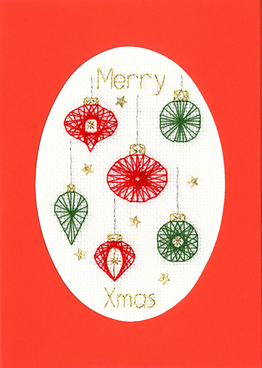 Christmas Baubles Card Kit