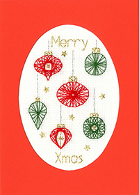Christmas Baubles Card Kit