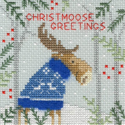 Christmas Moose - Christmas Card  Kit